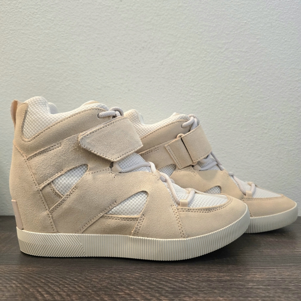 Sorel Out N About Sport Waterproof Wedge Boot Sneakers Beige‎ NWOT Size 9.5